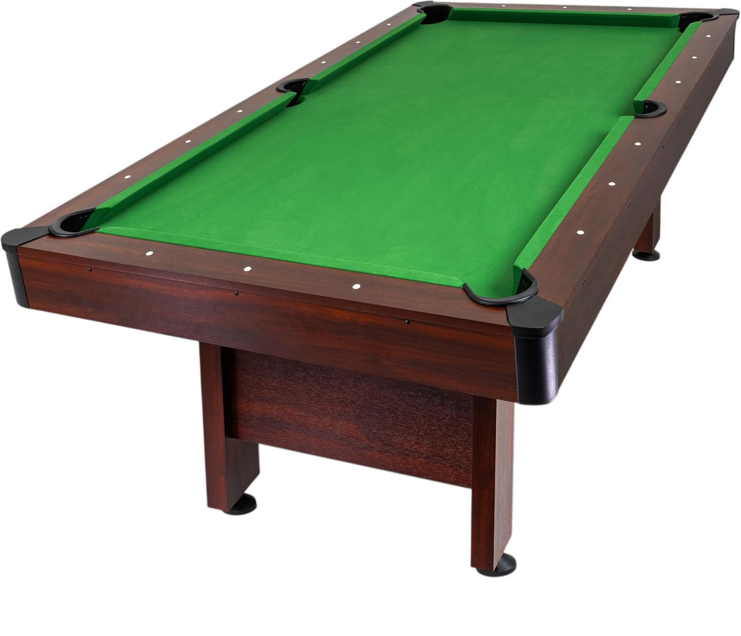 Gosports 7 ft Green Pool Table with Wood Finish