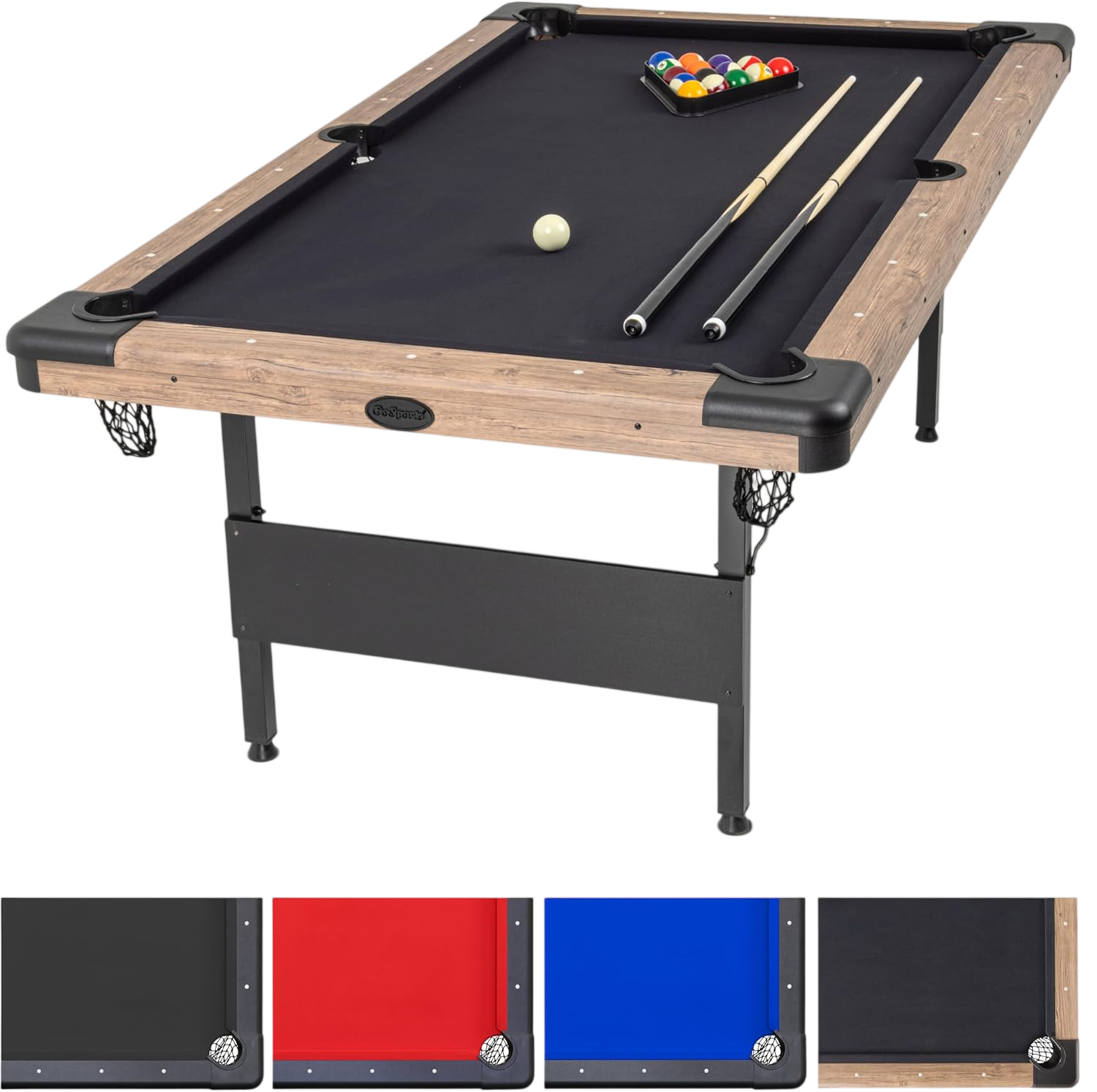 7 ft Oak Billiards Game Table by Gosports
