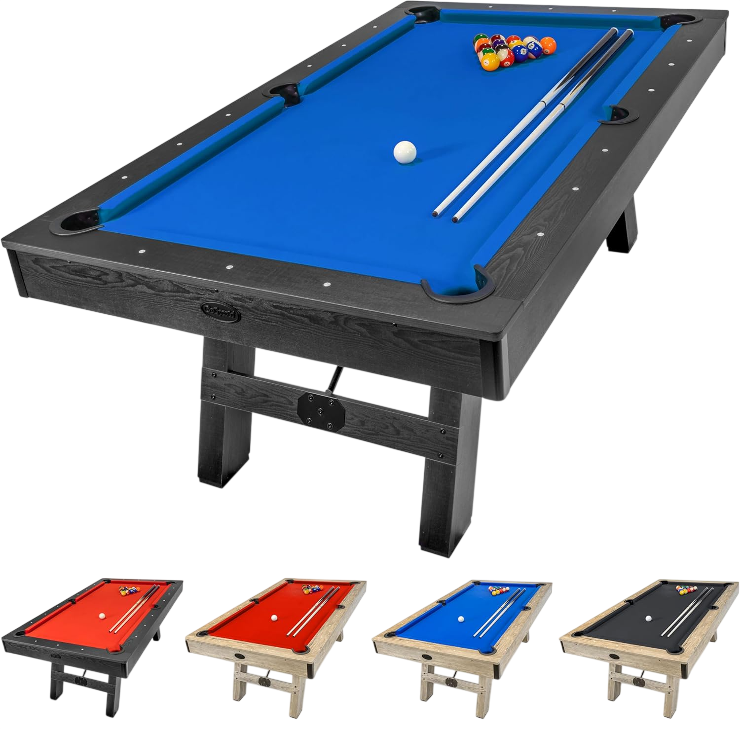 7 ft Pool Tables with Wood Finish